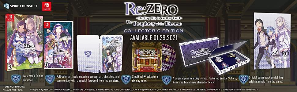 Re:ZERO: The Prophecy of the Throne [Collector's Edition]