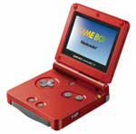 Red Gameboy Advance SP (Flame)