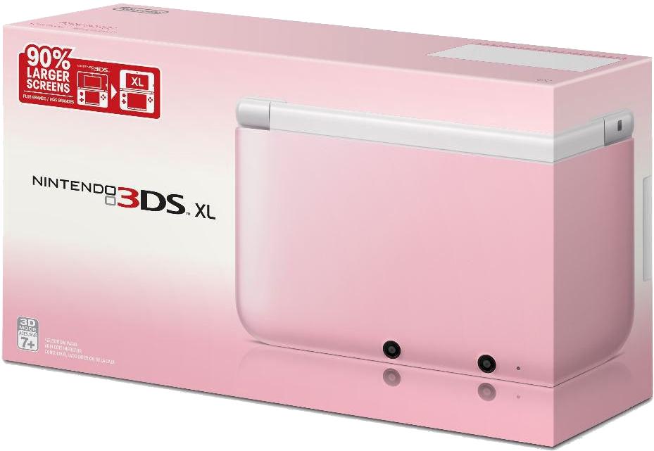 Nintendo 3DS XL Pink + White