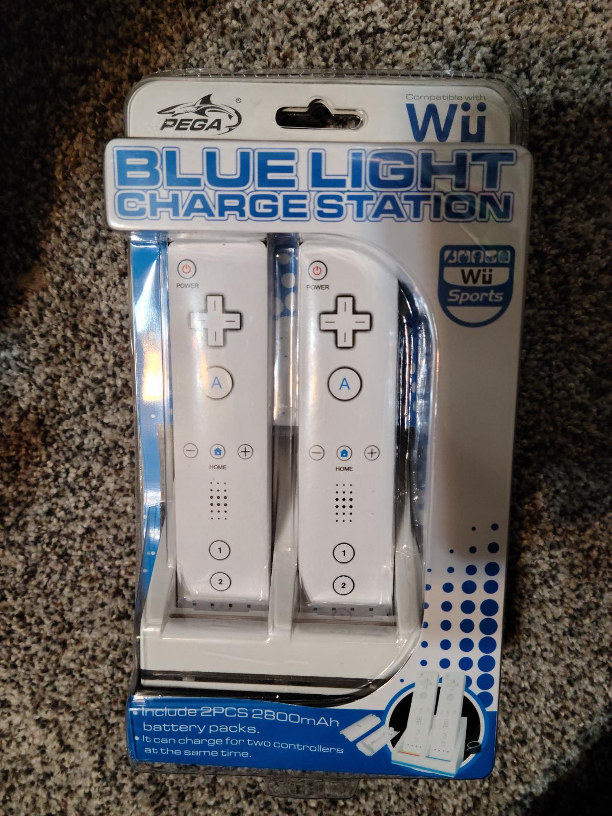 Blue Light Charge Station