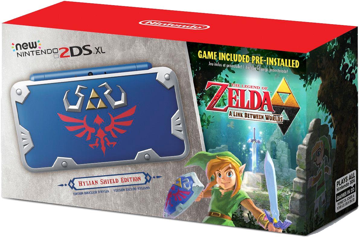 New Nintendo 2DS XL Hylian Shield Edition