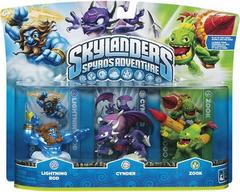 Skylanders: Spyro's Adventure Triple Pack [Lightning Rod, Cynder, Zook]