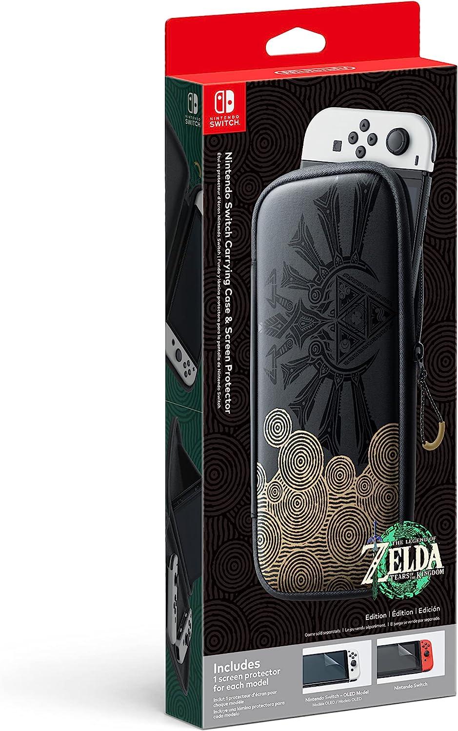 Zelda Tears of the Kingdom Nintendo Switch Carrying Case and Screen Protector