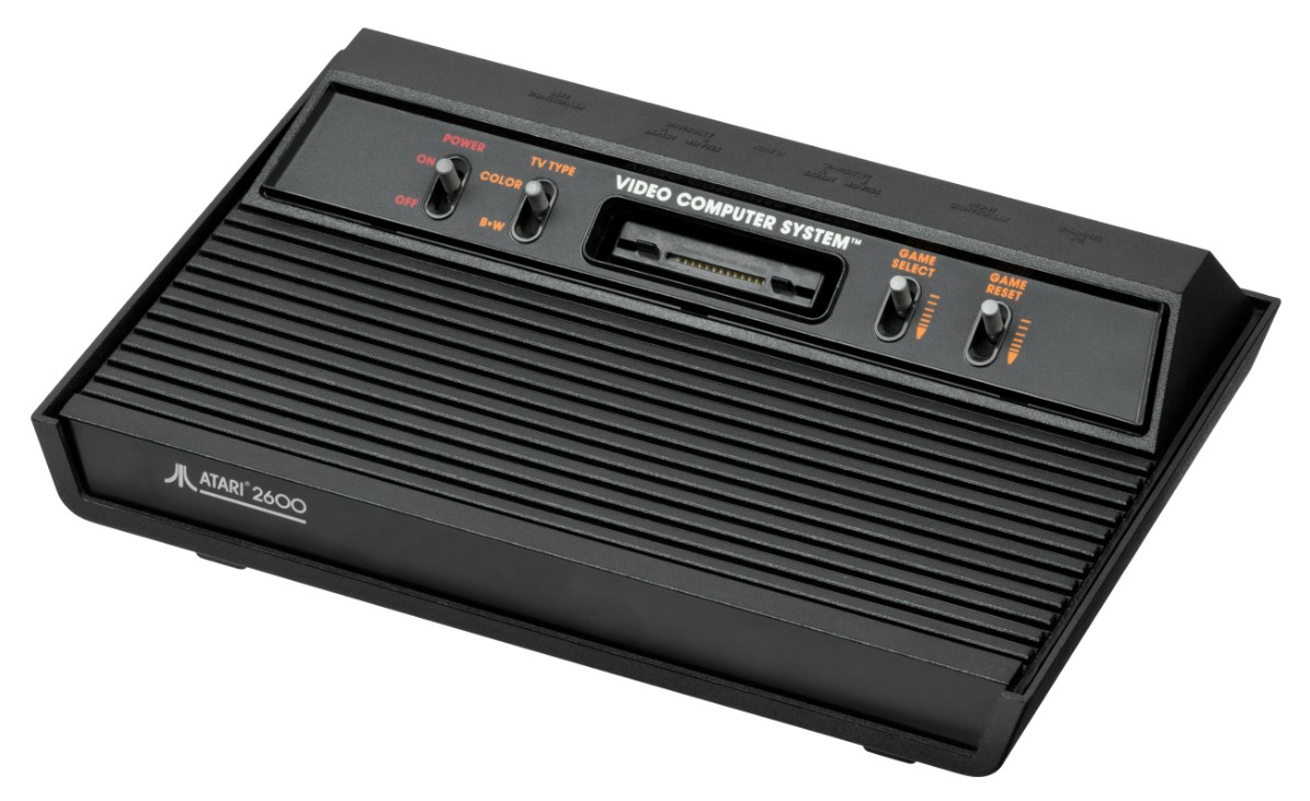 Atari 2600 4 Switch All Black Console