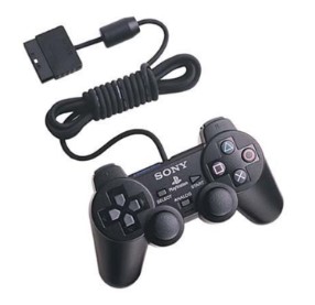 PS2 Controller - Sony Dual Shock 2 (Black) - Sony Brand