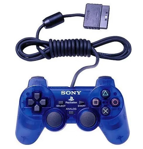 PS2 Controller - Sony Dual Shock 2 (Ocean Blue) - Sony Brand