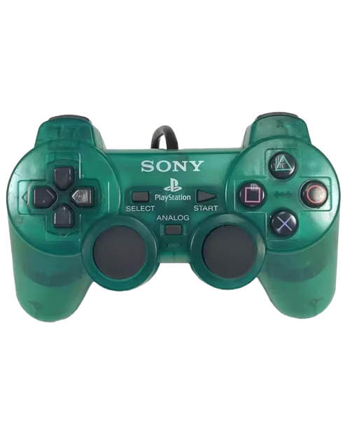 PS2 Controller - Sony Dual Shock 2 (Emerald Green) - Sony Brand (PS2)